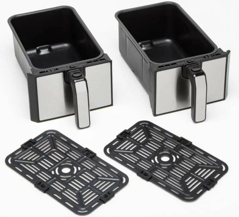 Fritëz me ajër Kenwood HFM20.000MB Twin 2x4L 8L total, dual-zone, e zezë/argjend