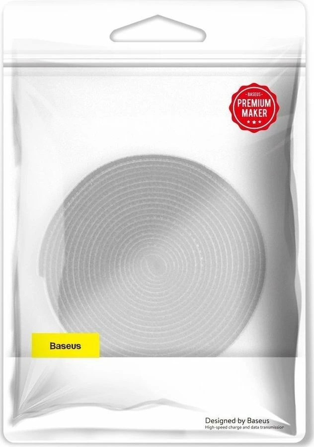 Rrip Velcro për kabllo Baseus ACMGT-F0G 3 m, gri, 1 copë