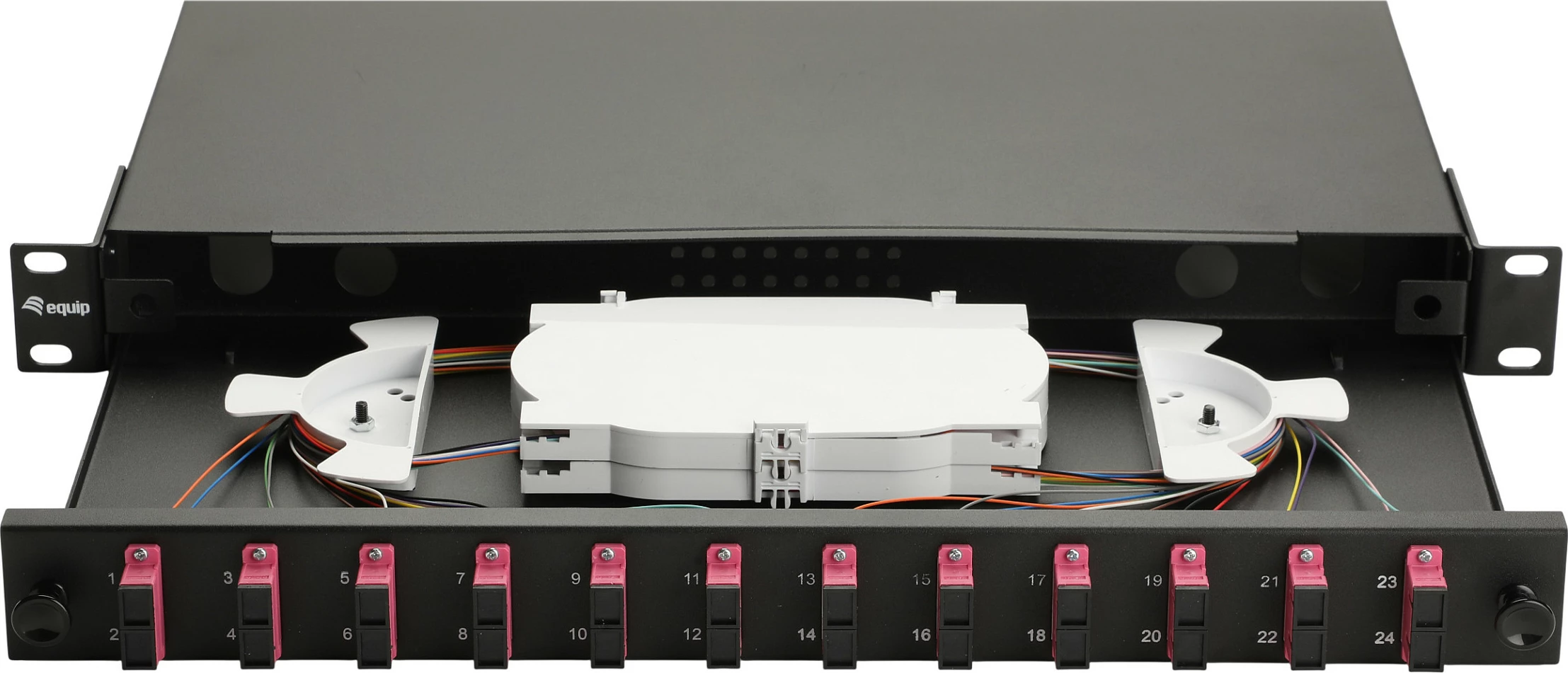 Panel optik EQUIP 12-Port SC-Duplex OM4, 1U rack, i zi