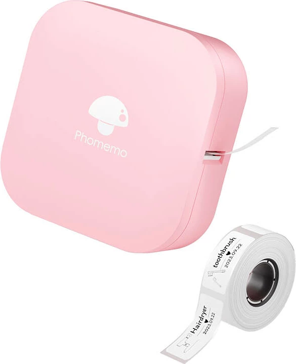 Printer etiketa portativ Phomemo Q30, termik, Bluetooth, 12-15 mm, rozë