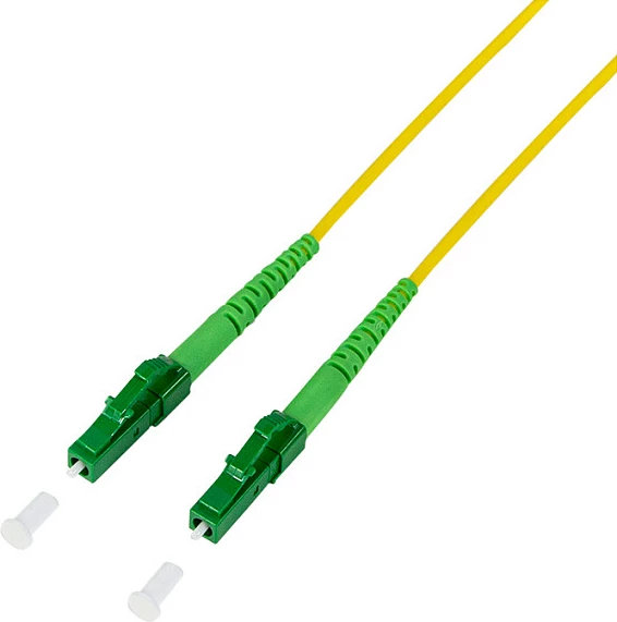 Kablë fiber optike LogiLink patch cord OS2 SM G.657.A2, LC/APC-LC/APC, 0.5 m, e verdhë