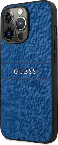 Mbështjellës Guess Saffiano Stripe për iPhone 13 Pro Max 6.7", Kaltër
