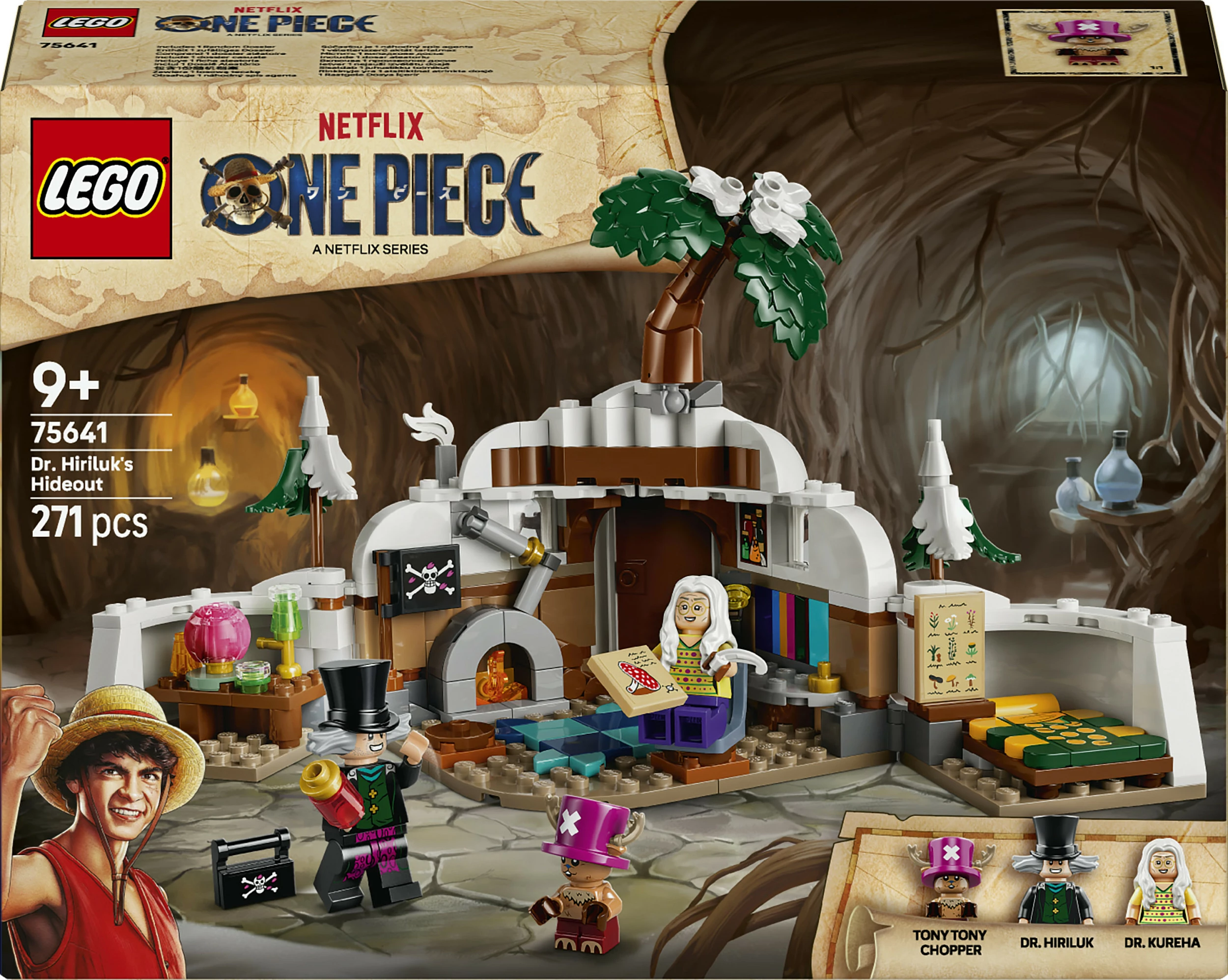 Set LEGO One Piece 75641 Streha e Dr. Hiriluk, 271 copë