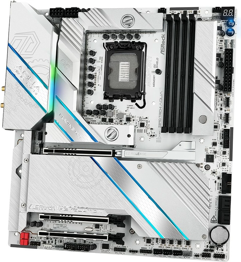 Pllakë amë ASRock Z890 Taichi AQUA, Intel, LGA 1851, DDR5-SDRAM, 256 GB, e bardhë