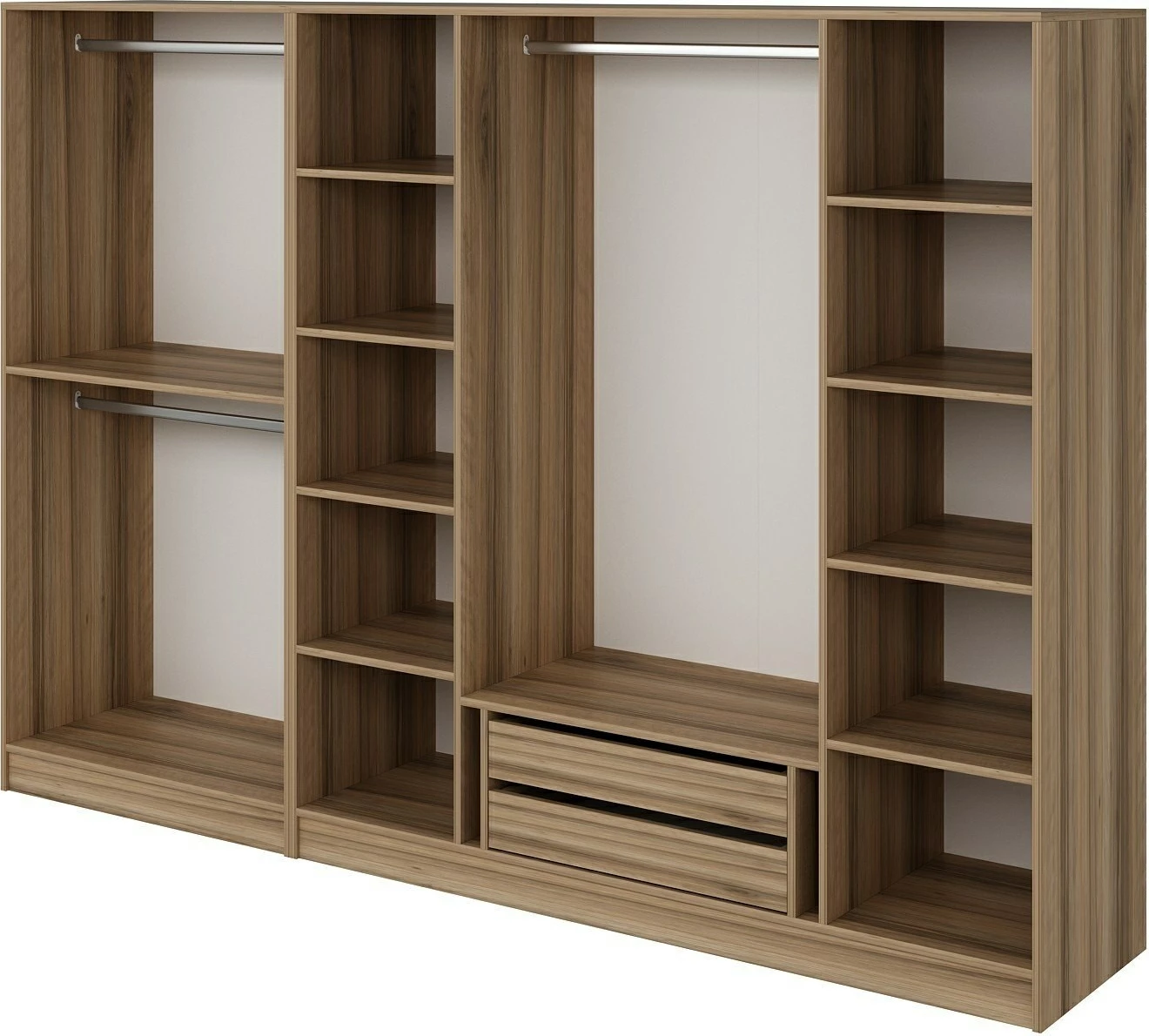 Dollap garderobe, ngjyrë dore, Skye Decor, 7670, 270x210x52 cm