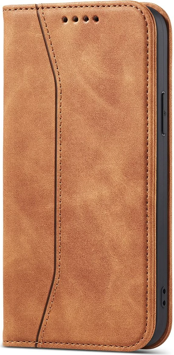 Mbështjellës Hurtel Magnet Fancy Case për iPhone 13 Pro Max, me portofol, kafe