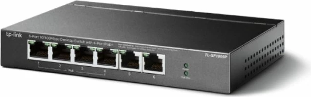 Switch TP-LINK TL-SF1006P, 6-port 10/100Mbps, 4x PoE+ (67W), zi