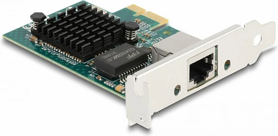 Kartelë rrjeti DeLOCK PCIe x1 Gigabit LAN RJ45, gri