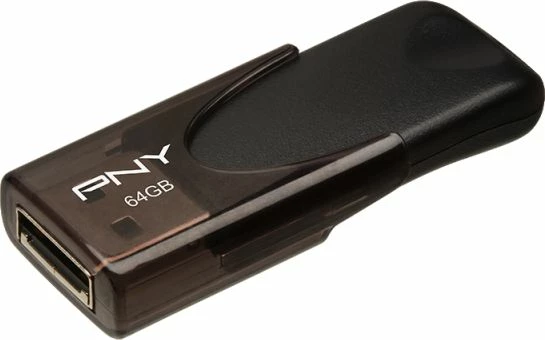 Pendrive PNY Attaché 4 2.0 64 GB USB 2.0, e zezë