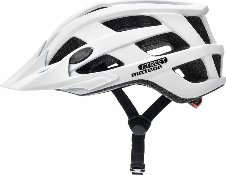 Helmetë për bicikletë Meteor, unisex, e bardhë