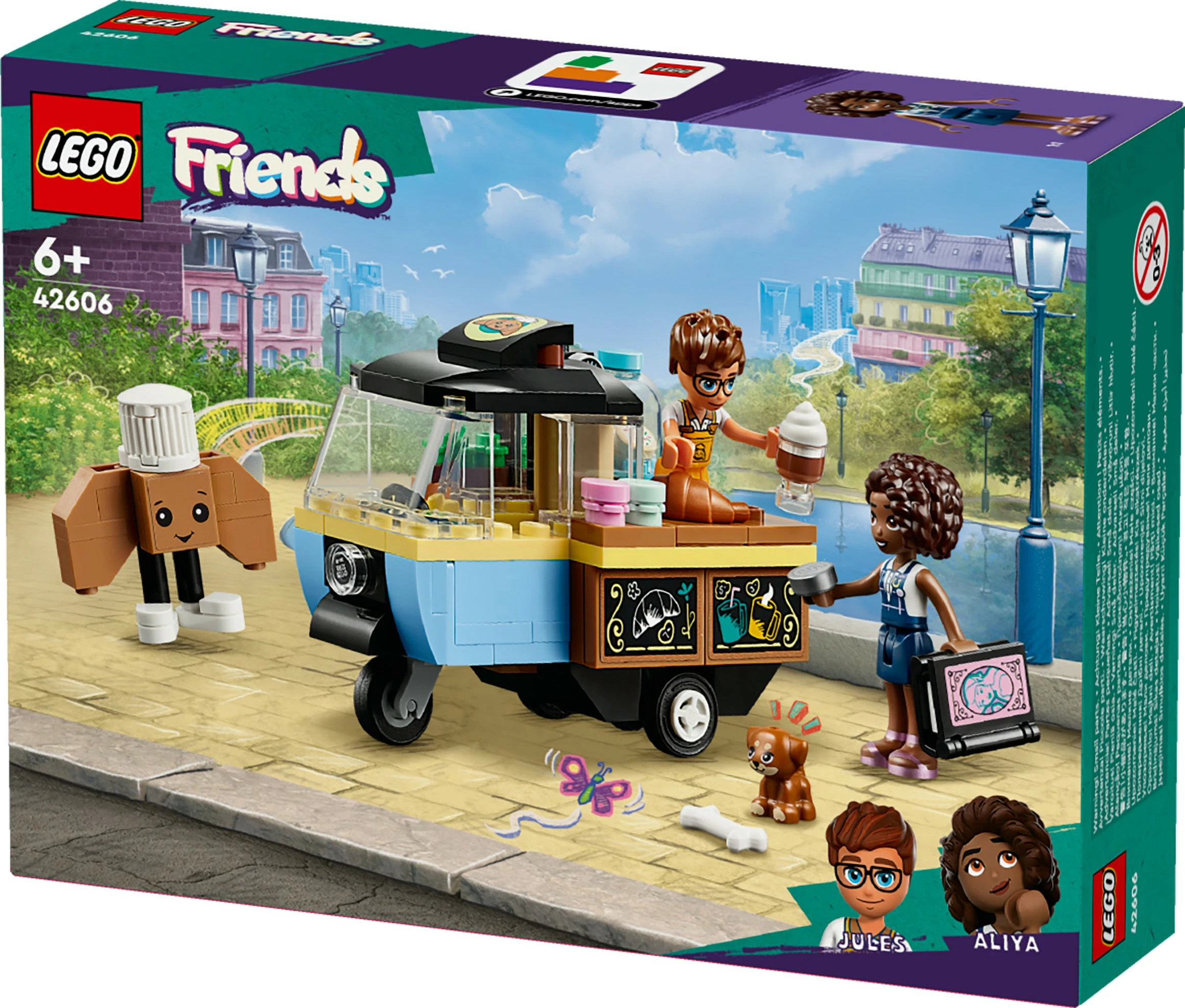 Set ndërtimi LEGO Friends 42606 Rollendes Café, shumëngjyrësh