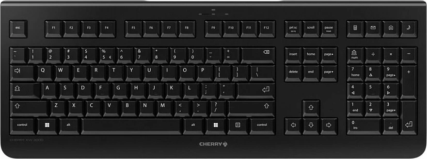 Tastierë Cherry KW 3000, Wireless, QWERTZ, e zezë