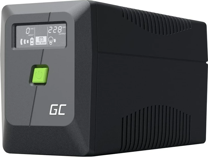 UPS Green Cell UPSLM480, 0.85 kVA, 480 W, 2 dalje AC, 9 Ah, 12 V, e zezë