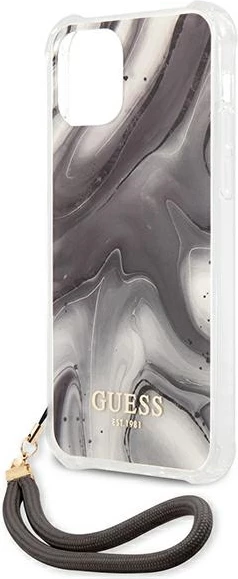 Mbështjellës Guess Marble Collection për iPhone 12 / iPhone 12 Pro, Gri