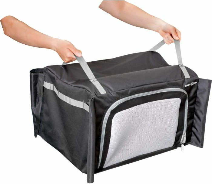 Kuzhinë kampingu palosëse BRUNNER Snack Basic 0422095N.C03, 62x46cm, H90/109cm, gri/zezë, me çantë bartjeje