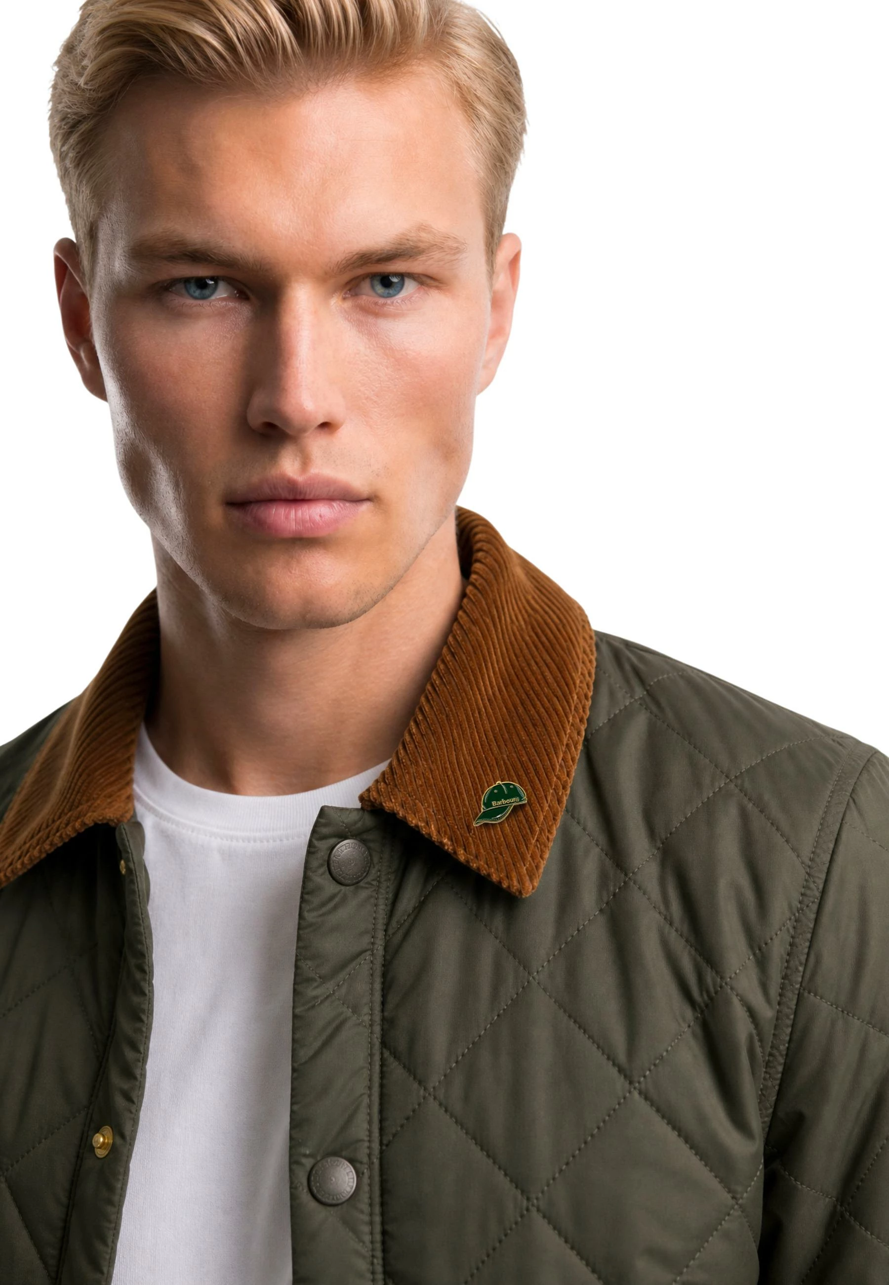 Distinktiv pin Barbour 262MUMB0058 për meshkuj, i gjelbër/ari