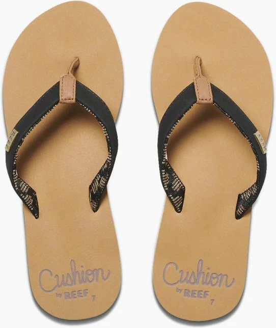 Flip-flop për femra Reef, bezhë/zeza