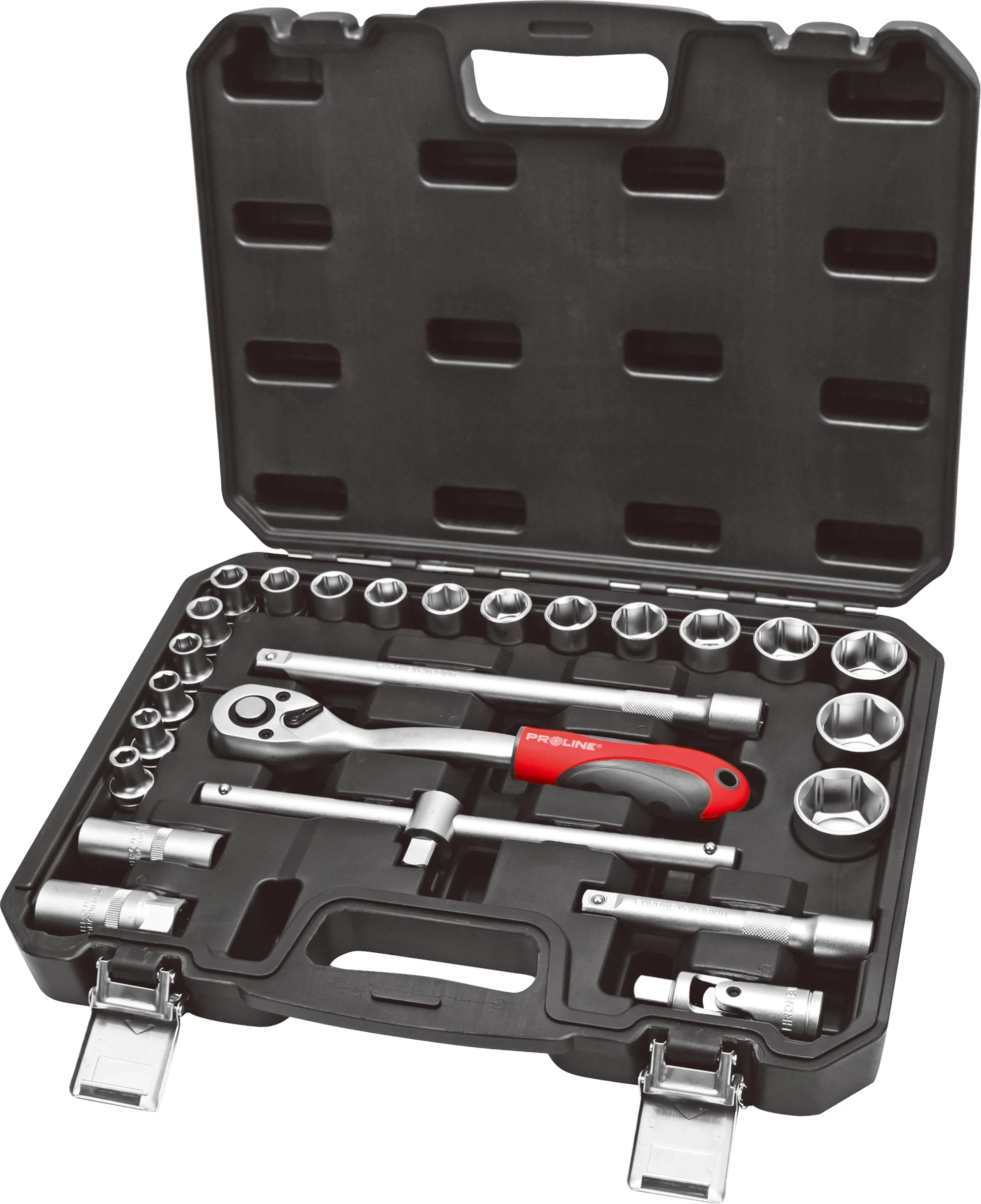 Set çelësash gedore PROLINE 58825, 1/2\", 8-32 mm, 25 copë