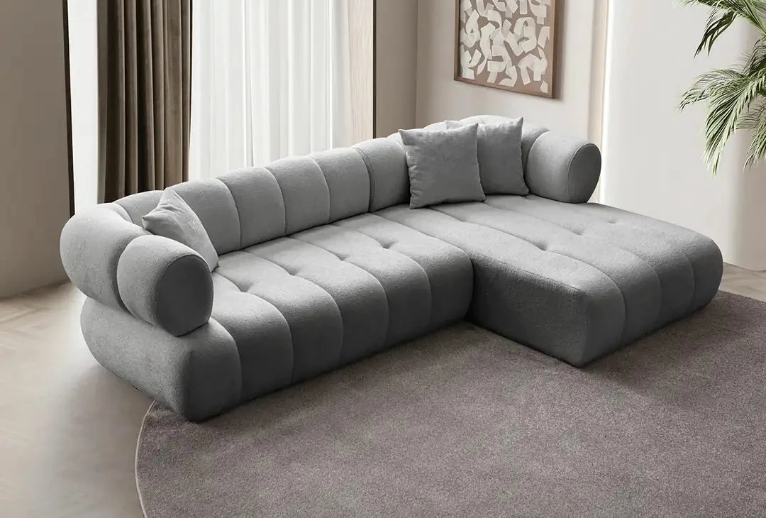Këndare Petra, e djathtë, ngjyrë gri, Atelier del Sofa