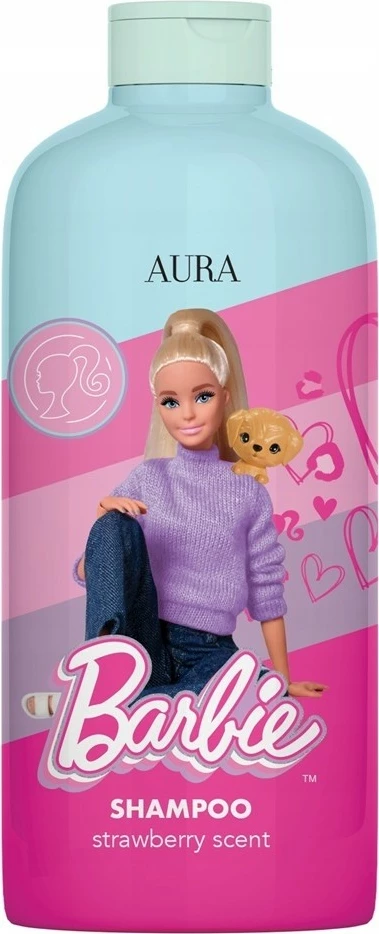 Shampon për fëmijë Aura Barbie për vajza luleshtrydhe 500ml