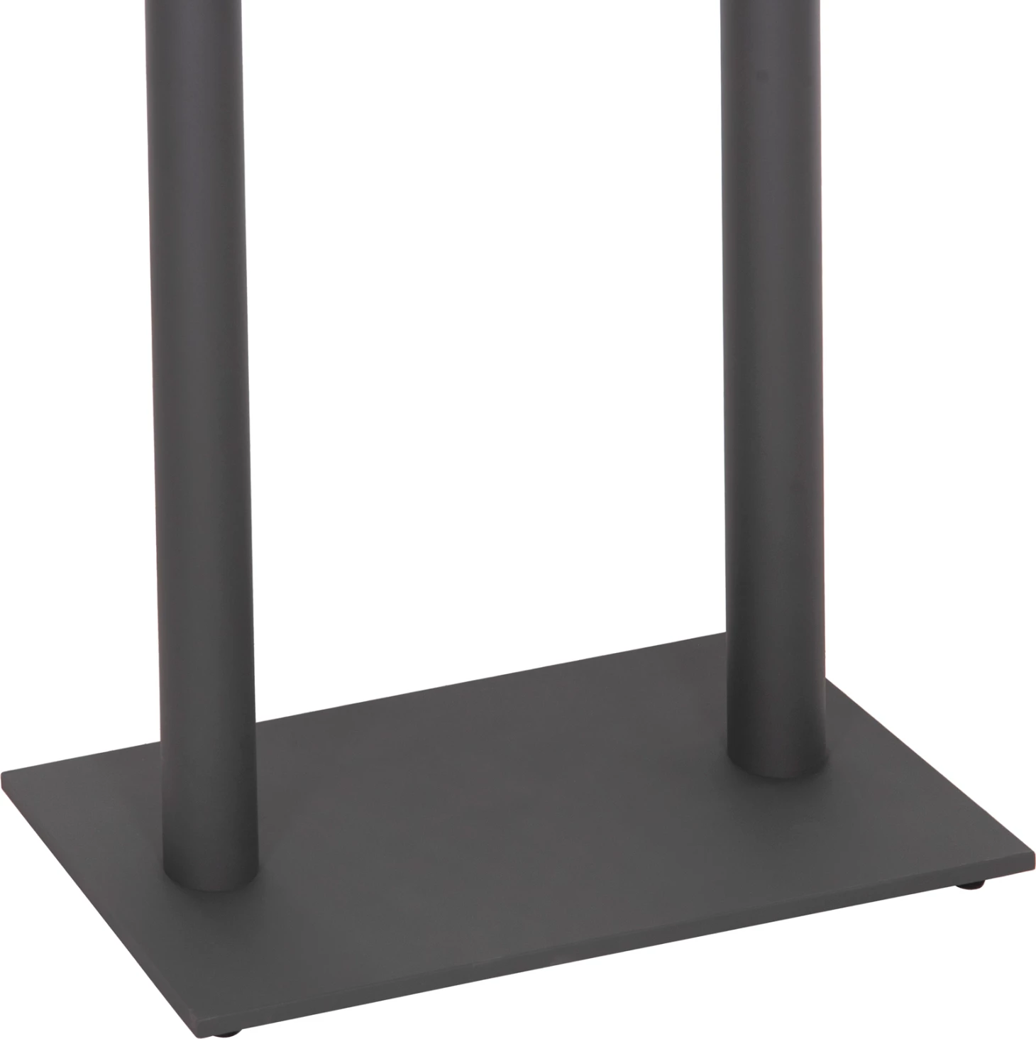 Bazë për tavolinë bar, dy këmbë, metal, ngjyrë gri, 80x40x108 cm