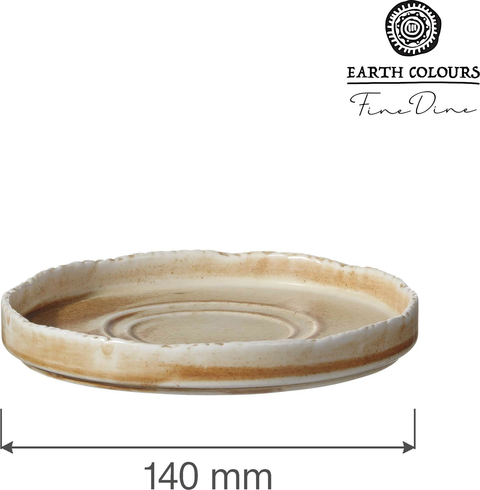 Pjatëz Fine Dine Constancy Ø140mm, kafe, set 3 copë