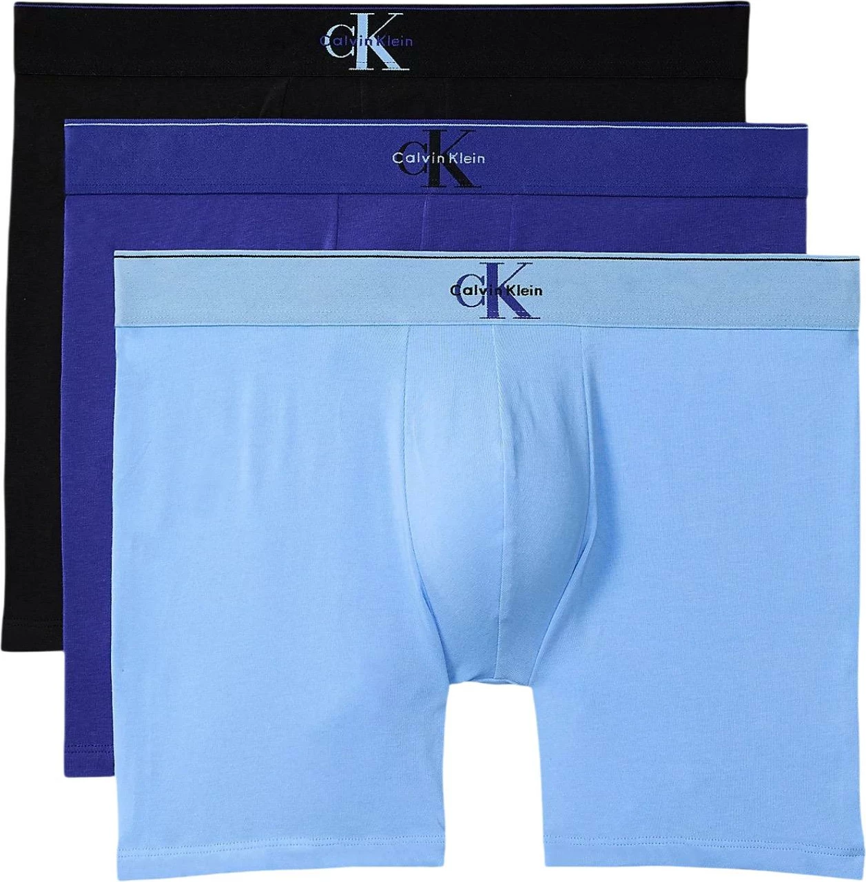 Të brendshme për meshkuj Calvin Klein Underwear LV00NB4473 3PK, të zeza-blu