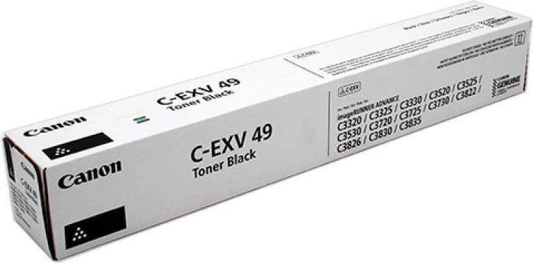 Toner Canon C-EXV 49 8524B002AA, rendiment deri 24,000 faqe, origjinal, i zi