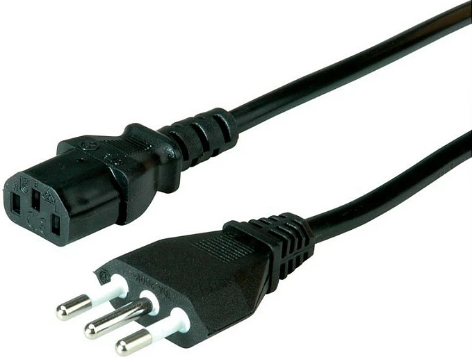 Kabllo rryme VALUE IT 3-pin në IEC C13, 1.8m, e zezë