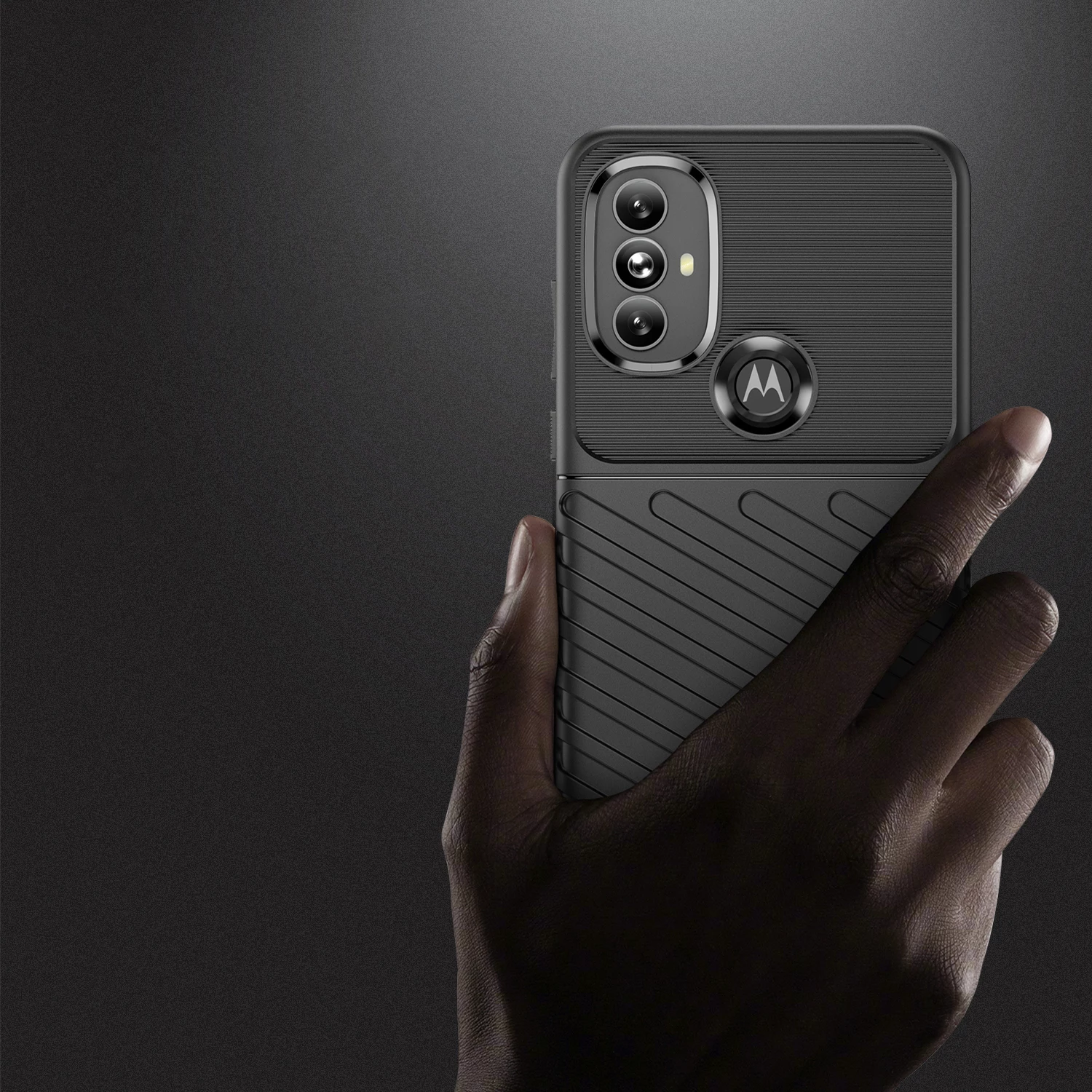 Mbështjellës Hurtel Thunder Case për Motorola Moto G Power 2022, i zi