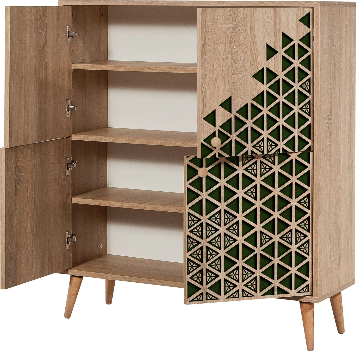 Dollap multifunksional Hanah Home, Multilux-121, ngjyrë lisi Sonoma