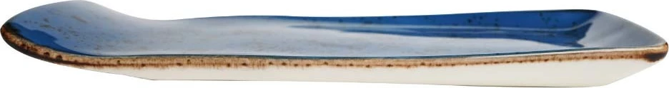 Pjatë servimi porcelani Fine Dine Iris 215x120 mm, blu, set 6 copë