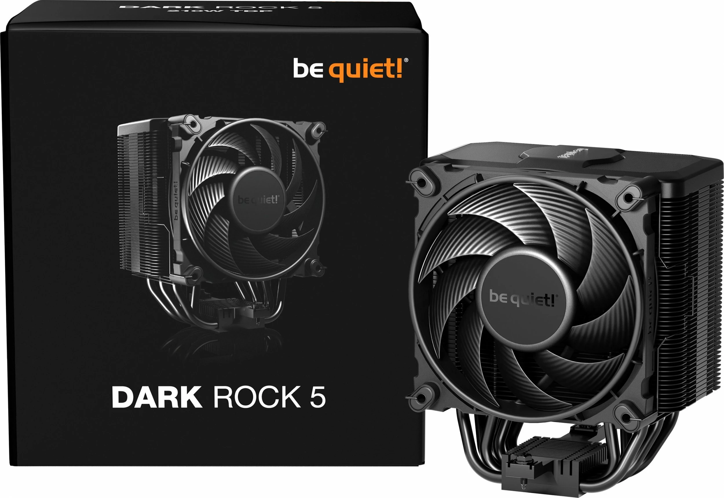 Ftohës CPU be quiet! Dark Rock 5 BK035, 120 mm PWM, 210 W TDP, i zi