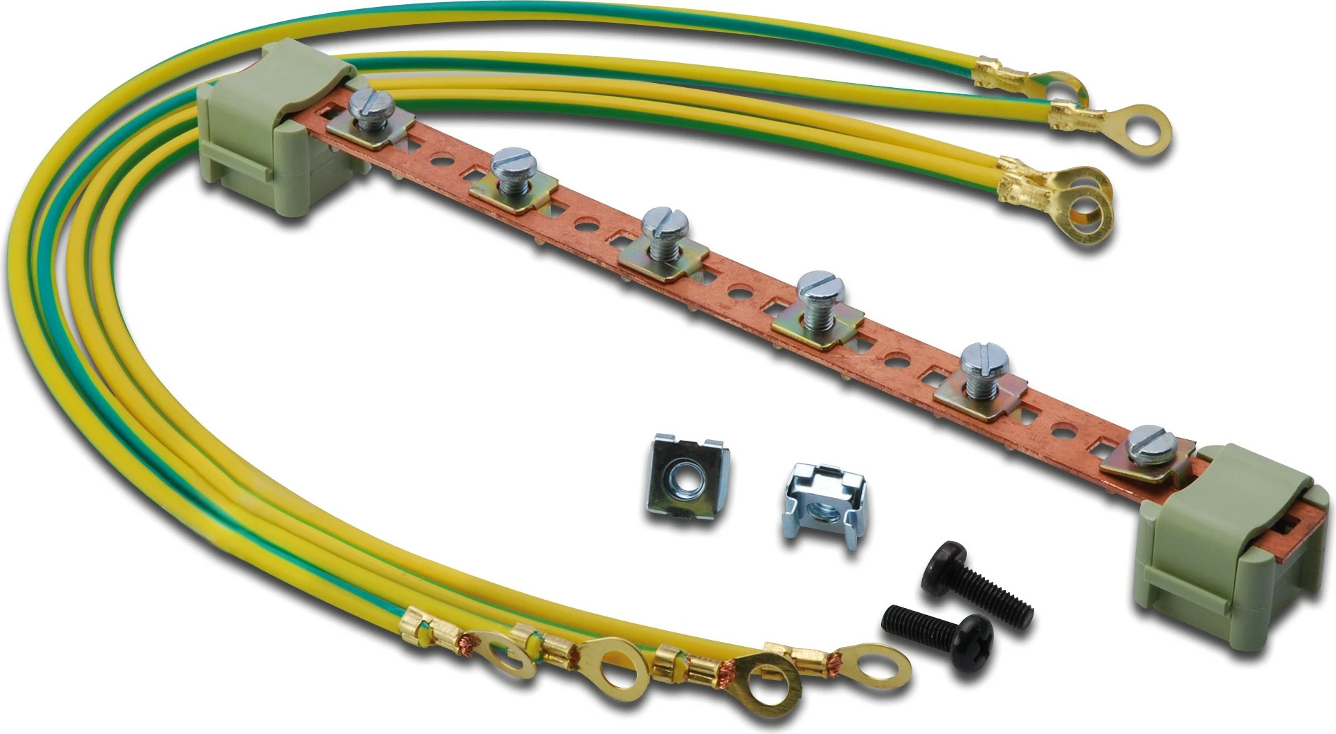 Aksesor rrjeti Digitus Potential Equalization Bar 220mm, shumëngjyrëshe