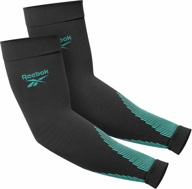 Kompresion mëngë Reebok për meshkuj dhe femra, të zeza dhe jeshile