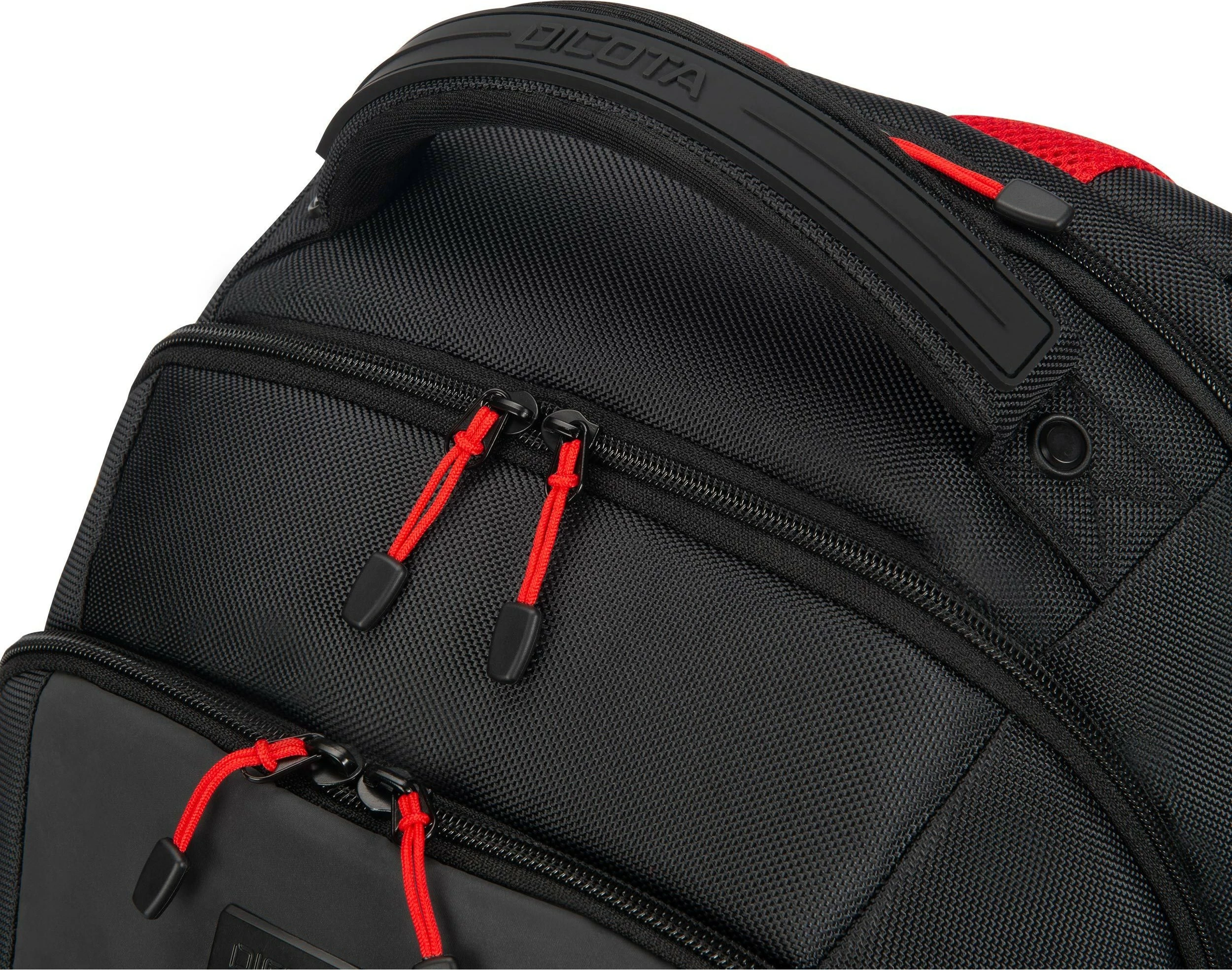 Shpinë DICOTA D32119-RPET, 16", Kasë për laptop, rPET, e zezë dhe e kuqe