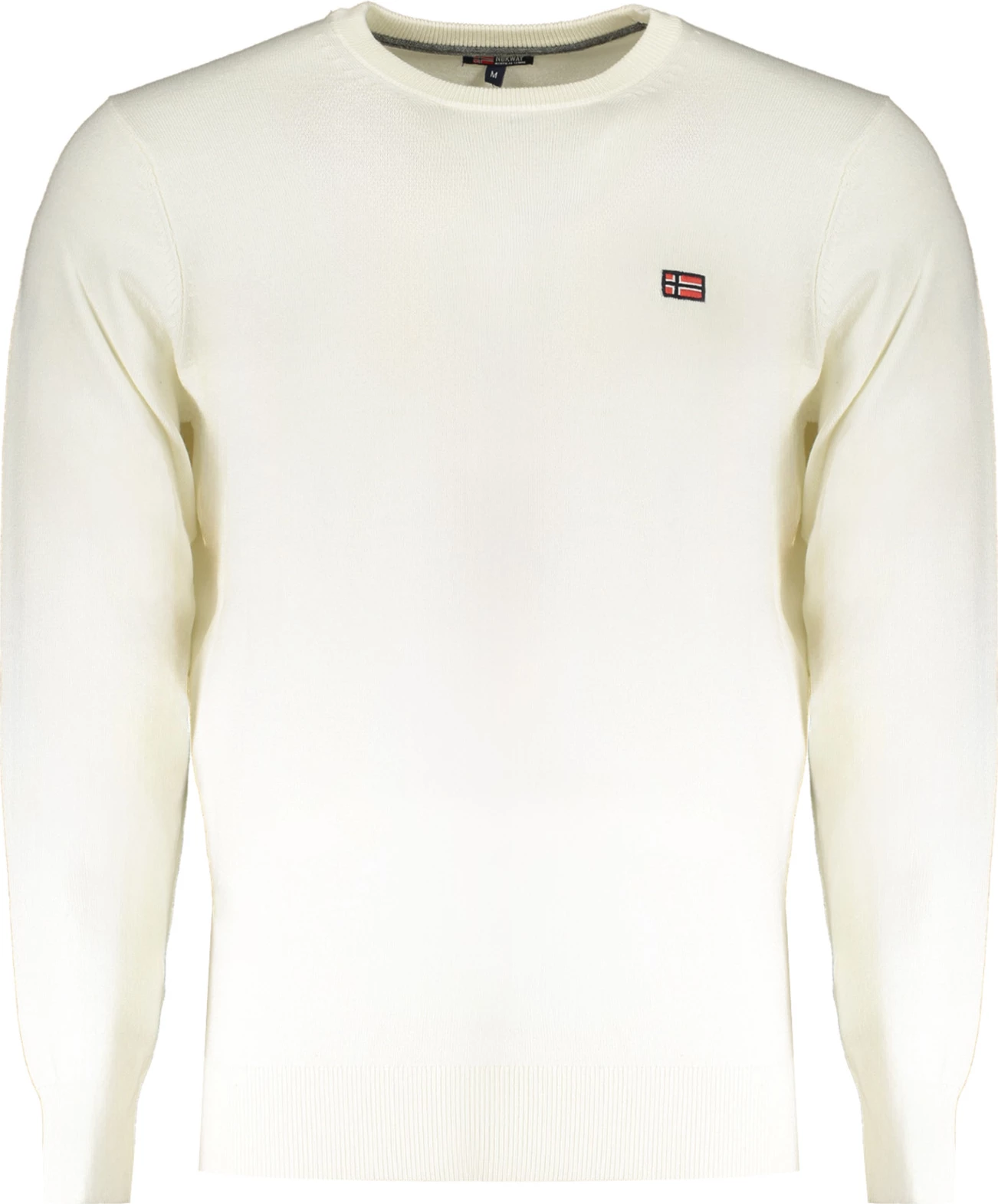 Maicë me mëngë të gjata NORWAY 1963 për meshkuj, e bardhë