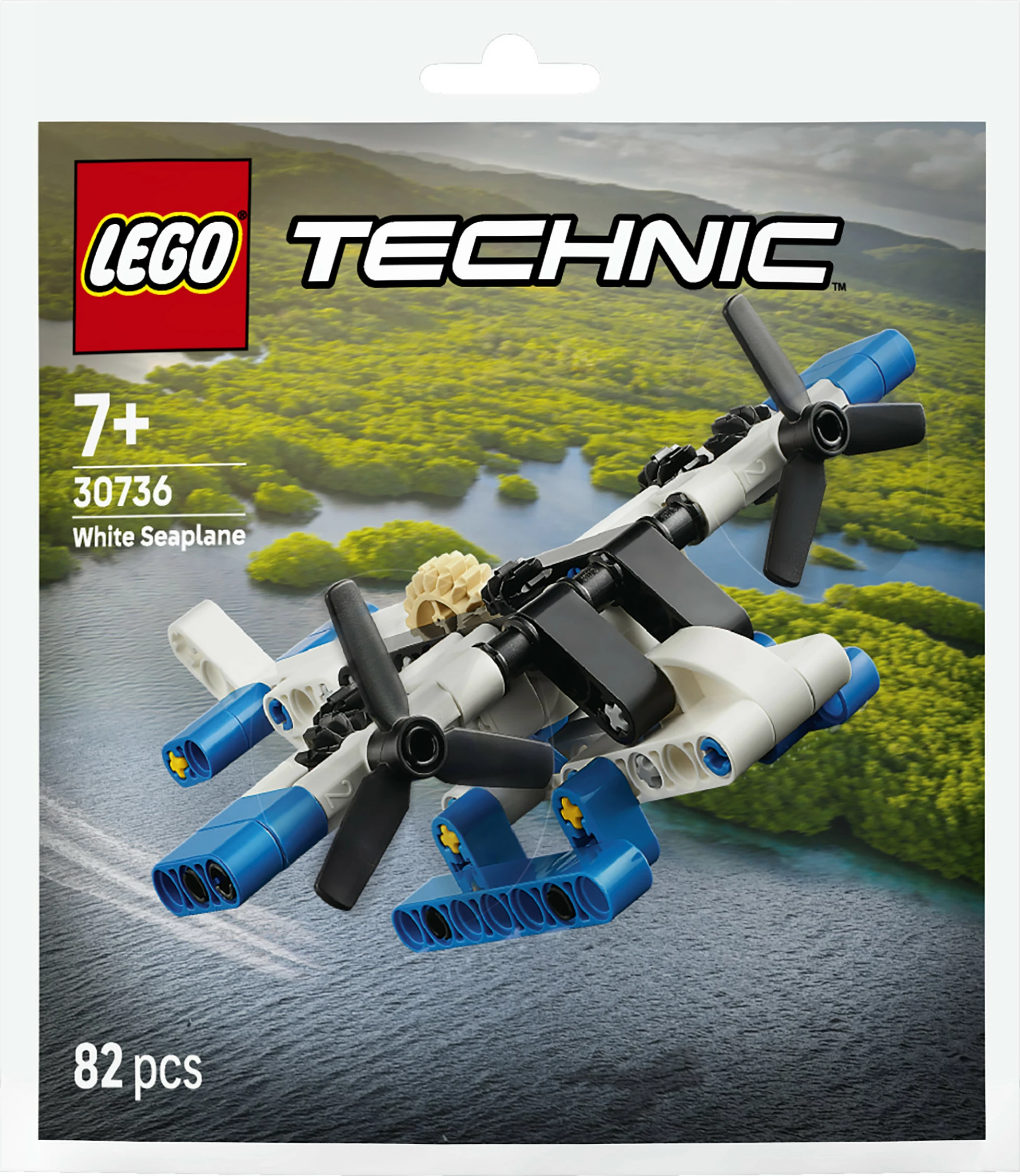 Set ndërtimi LEGO Technic 30736 White Seaplane, 82 copë, 7+, shumëngjyrësh