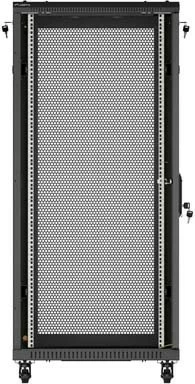 Kabinet rack LANBERG 19" 27U 600x1000mm, në këmbë, dyer të shpuara, i zi