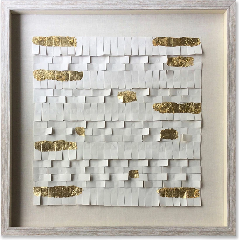 Pikturë dekorative Vital Vibes, 60x60x4cm, PEVA, xham, bezhë, ari, natyrale