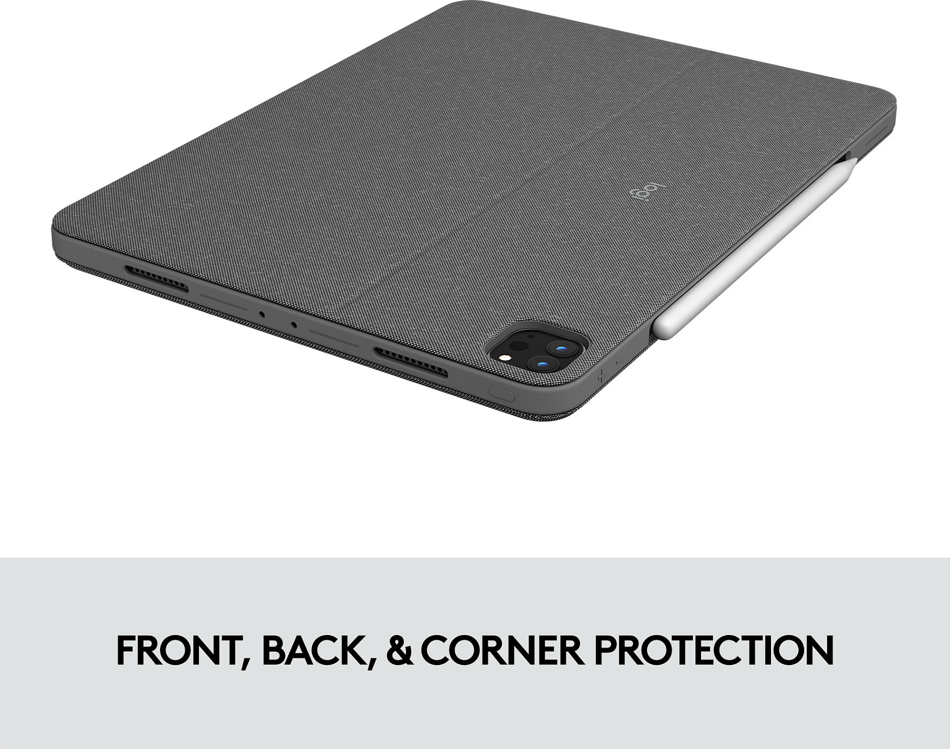Mbështjellës me tastierë Logitech Combo Touch për iPad Pro 12.9, QWERTZ, Oxford Grey