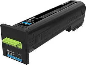 Toner Lexmark 72K2XCE, Cyan, XL (High Yield), 22000 faqe, për CS820