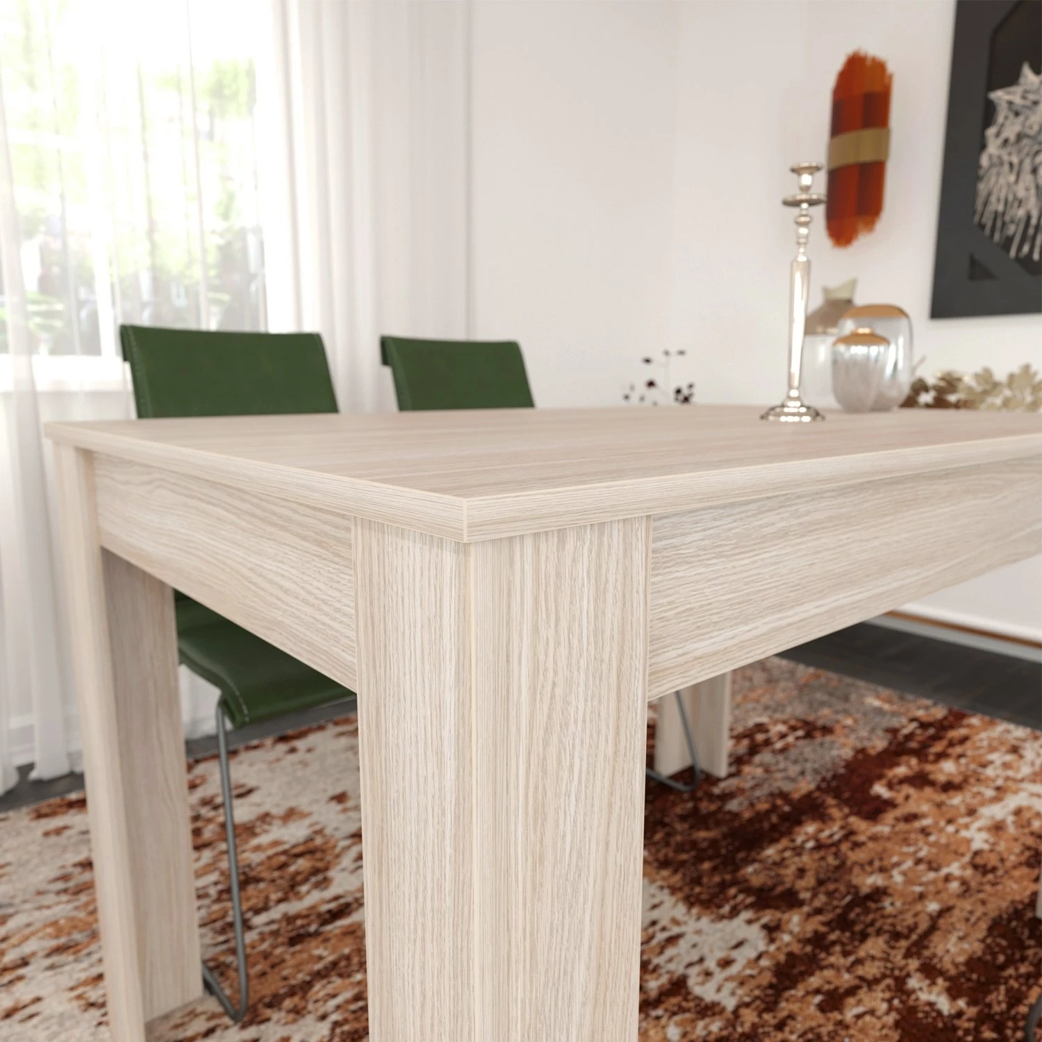 Tavolinë ngrënieje, ngjyrë lisi, Hanah Home, 120cm