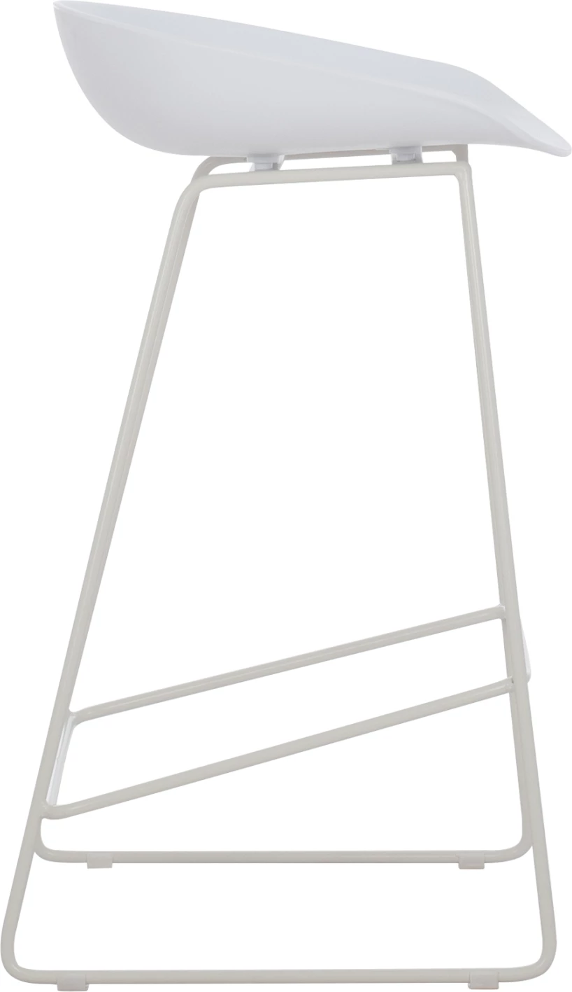 Karrige për bar FH9299.01, e bardhë, lartësi mesatare, 44x44x74, set prej 2 copë