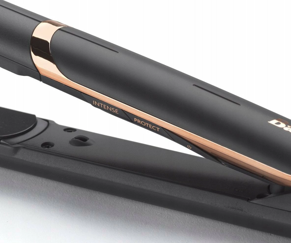 Hekur për flokë BaByliss Smooth Pro 235 ST394E 235°C, jonizim, pllakë qeramike, e zezë-ari, me këllëf termik
