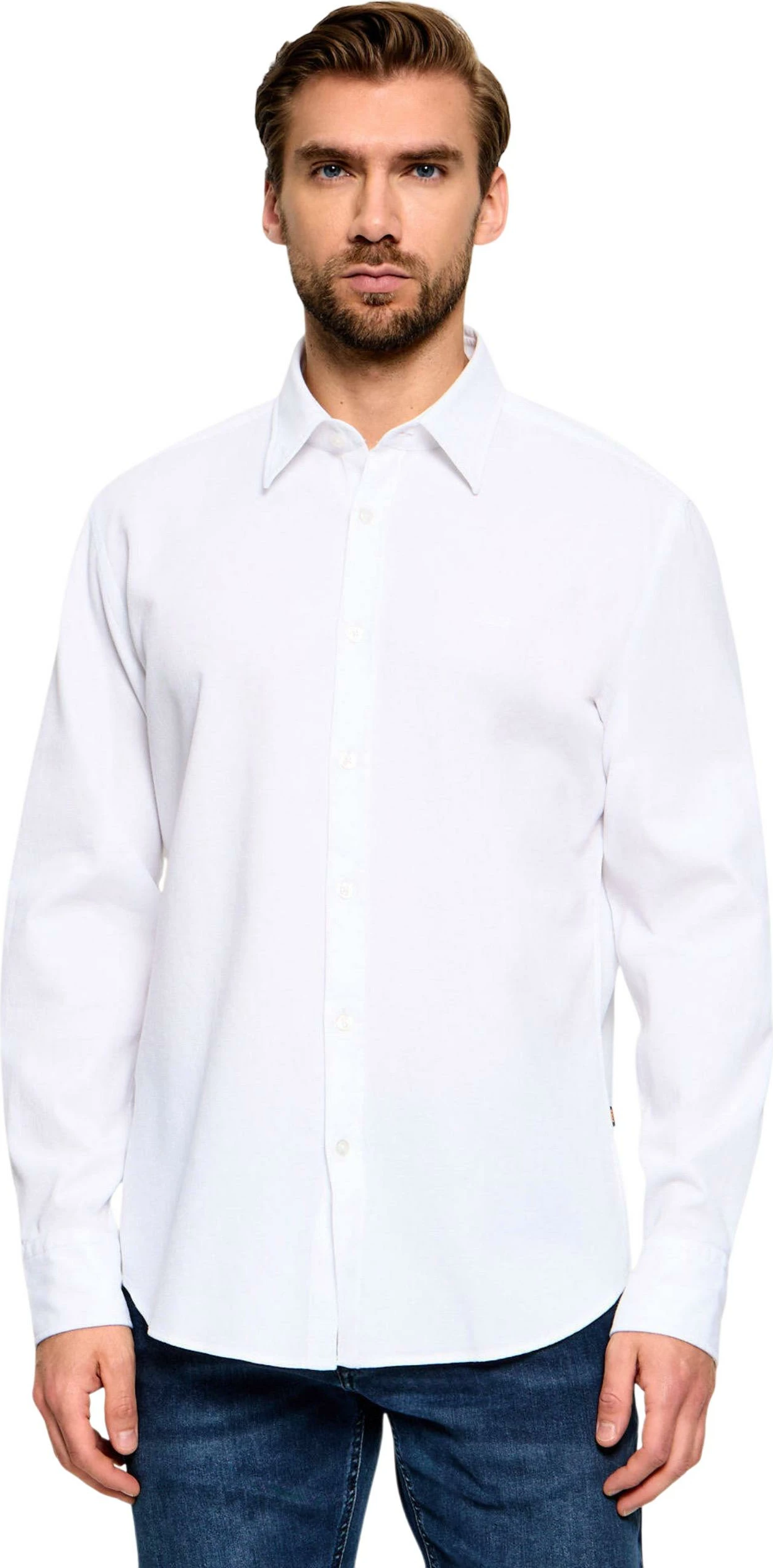 Maicë polo për meshkuj BOSS Relegant 6 M 50565600, e bardhë