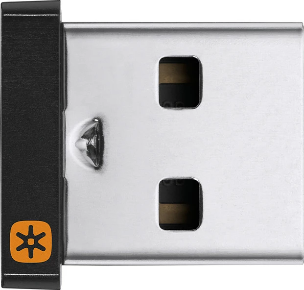 Marrës USB Logitech Unifying 910-005235, nano, 9x6x15 mm, zi/argjendtë