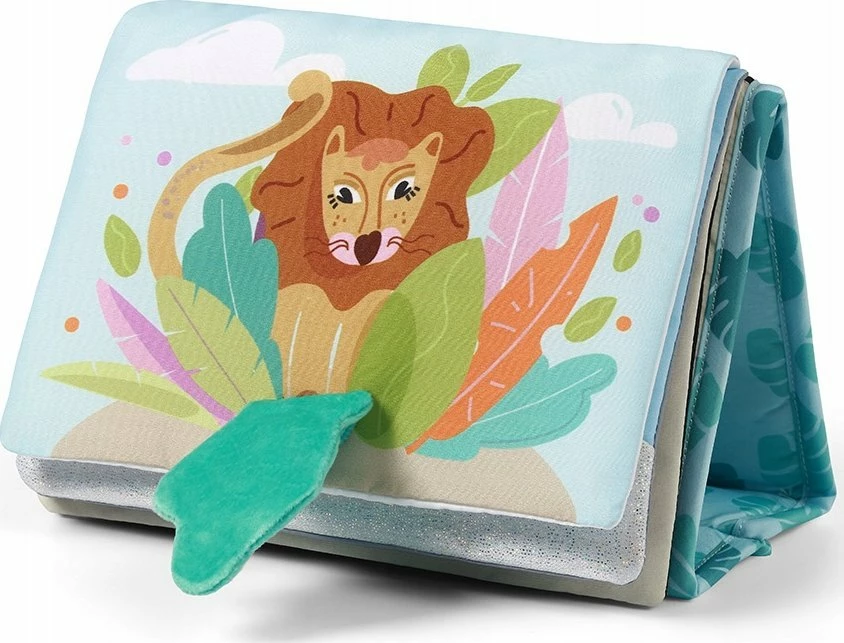 Libër sensorik BabyOno Safari 1564, 21x15 cm, dy-anësor bardhë-e-zi/shumëngjyrësh