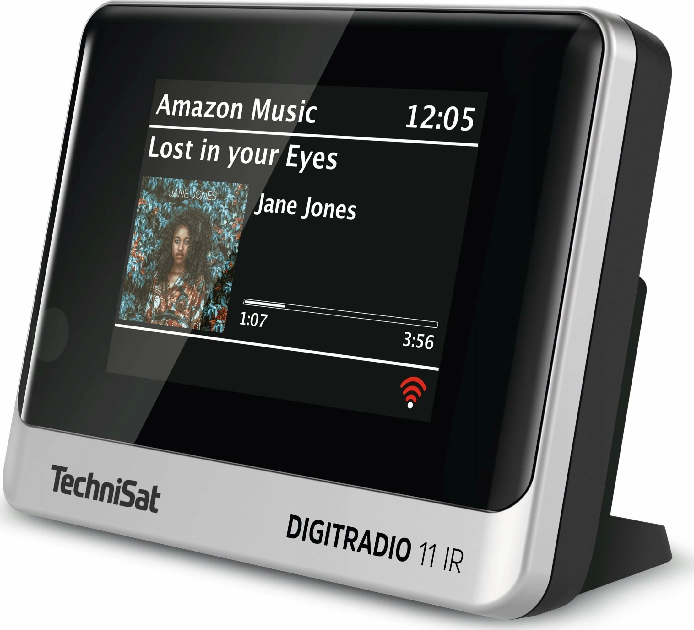 Radio DAB+ / internet TechniSat Digitradio 11 IR, Bluetooth, me orë, i zi/argjend