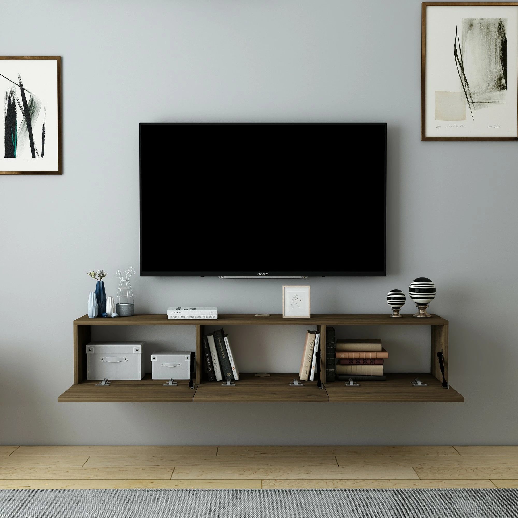 Komodë për TV Skye Decor, ngjyrë arre, Denby